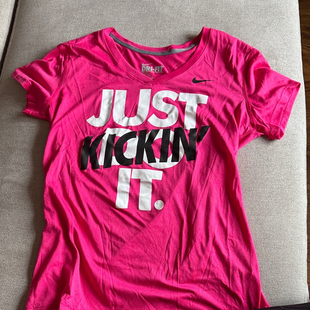 Nike Hot Pink Just Kickin' It Tee